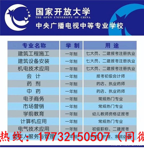 電大中專自己怎么報名？