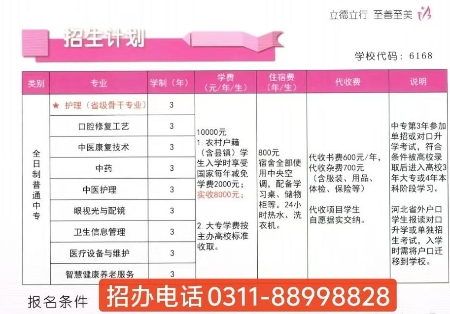 2026年秋招｜石家莊天使護士學校招生簡章